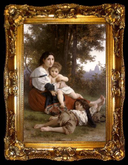 framed  Adolphe William Bouguereau Rest (mk26), ta009-2